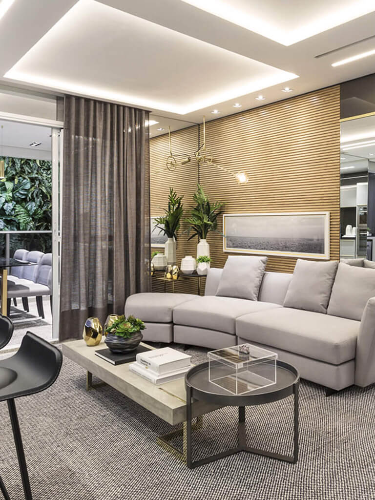 Apartamento decorado do Trend encanta pela integração dos ambientes