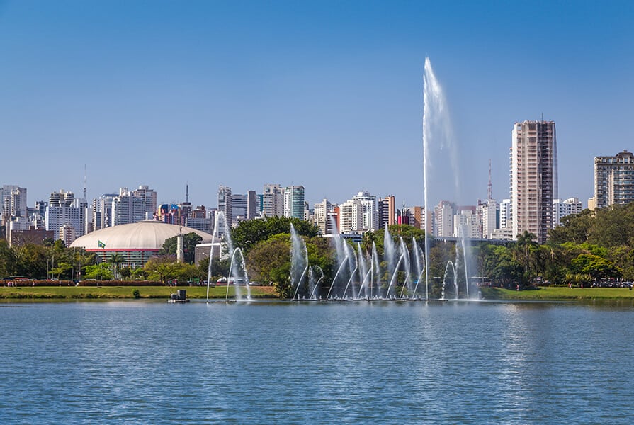 Vista do Parque Ibirapuera em São Paulo