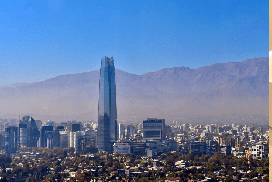 imagem aérea de santiago