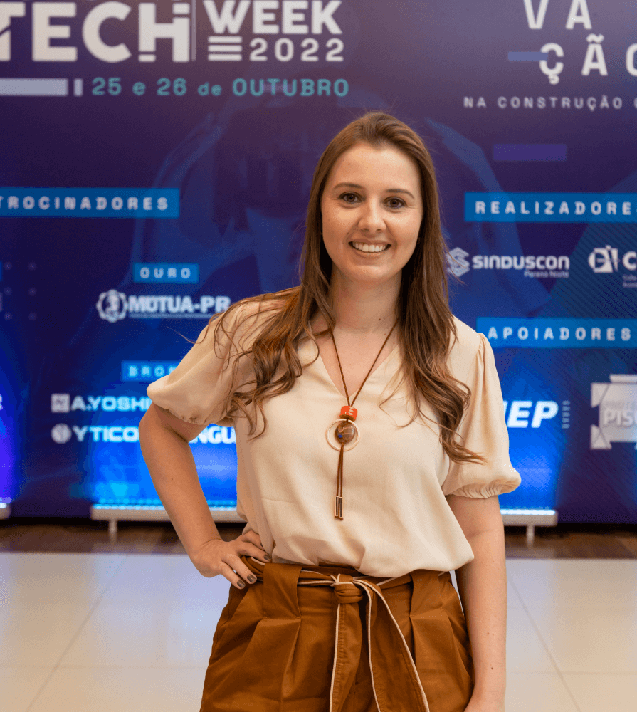 Isadora Inocente, na Construtech Week