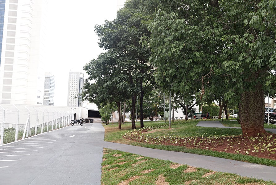 praça com gentileza urbana e acessibilidade 