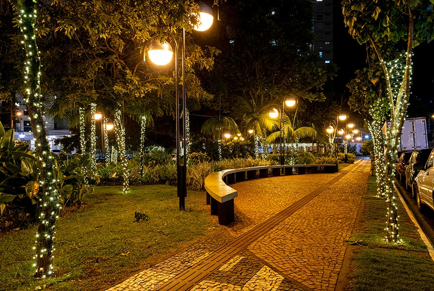 praça revitalizada com gentileza urbana 