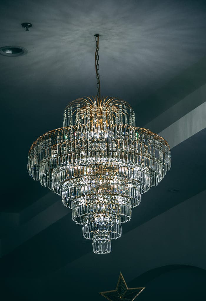 lustre grande de cristais