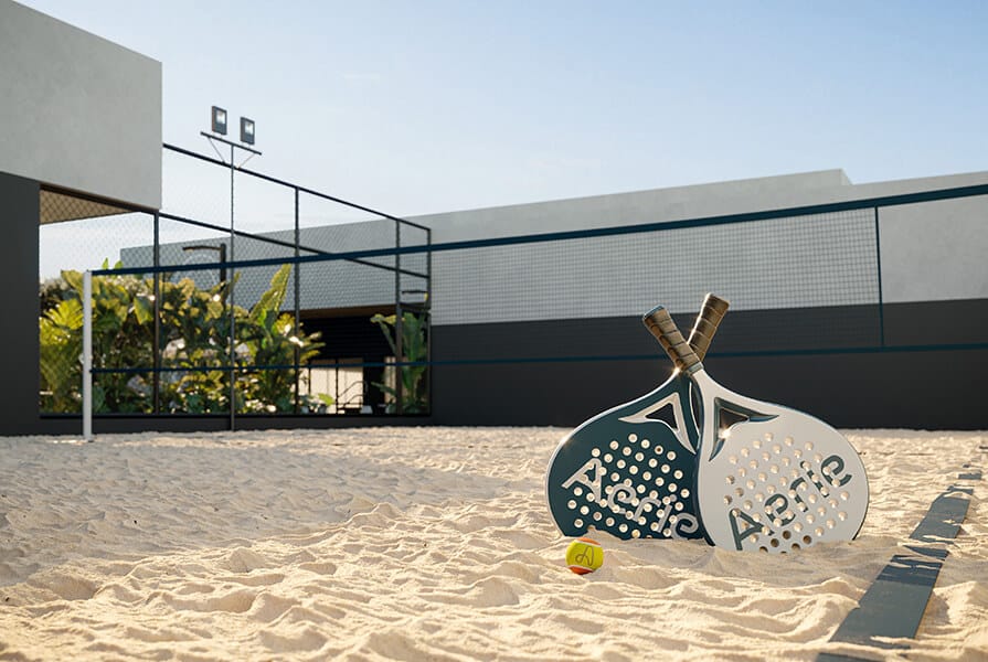 quadra de beach tennis