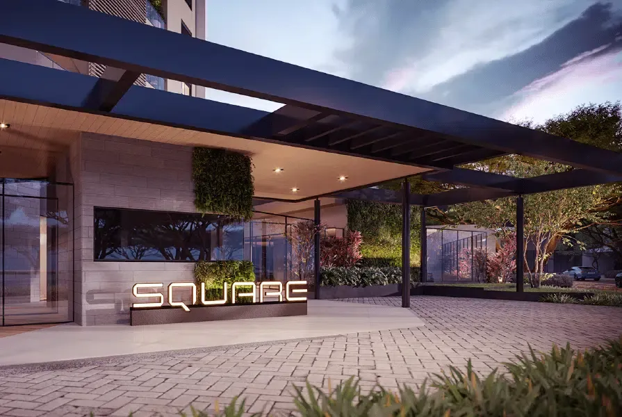 entrada do Square, novo empreendimento na zona 07