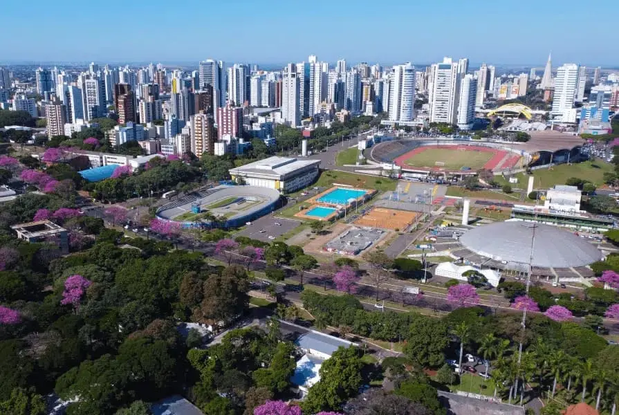 imagem aerea da vila olimpica na zona 07