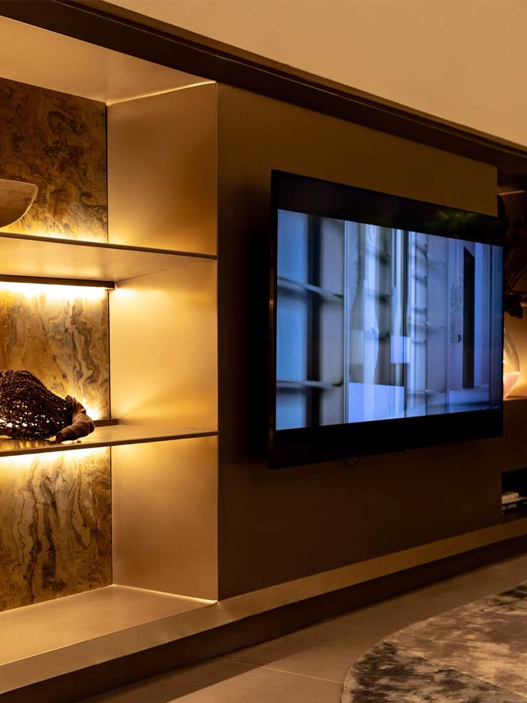 Transforme sua sala de TV: modernidade e conforto em harmonia