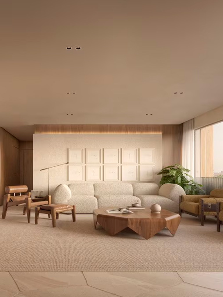 Decoração de sala grande: como criar um ambiente sofisticado e acolhedor