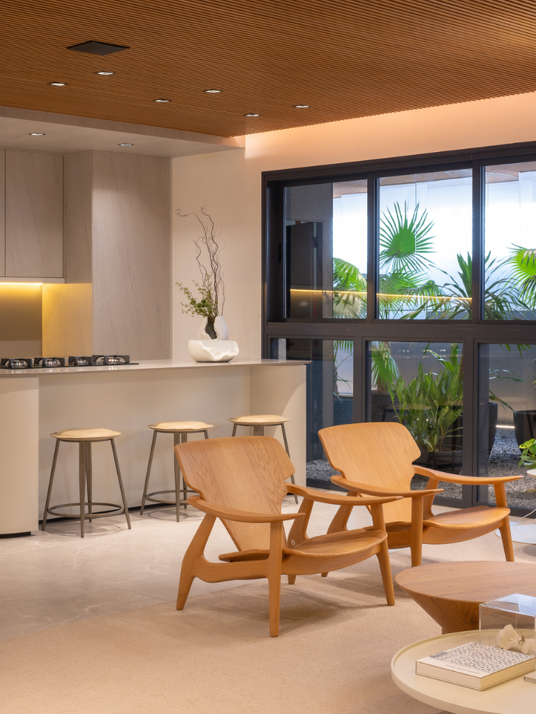 Hampton: projeto de interiores destaca dualidade entre a natureza e urbanidade 