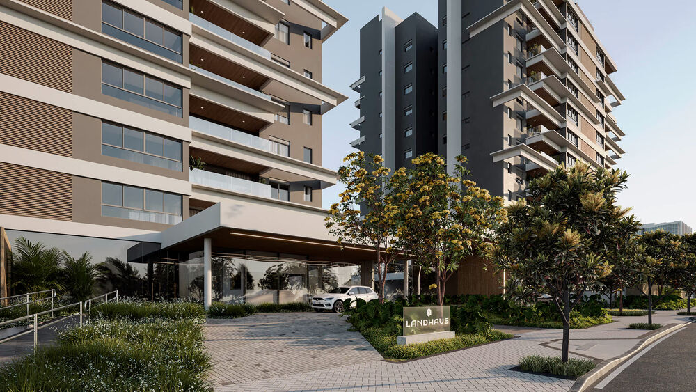 Fachada moderna de edifício residencial Landhaus